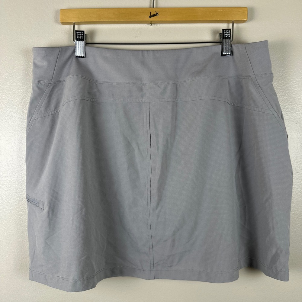Orvis Women's XL Skort Gray Active Performance Hiking Golf NEW